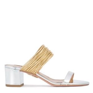 Aquazzura Rendezvous Vous Sandal Silver/Gold